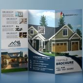 Free Photoshop Real Estate Tri Fold Brochure Design