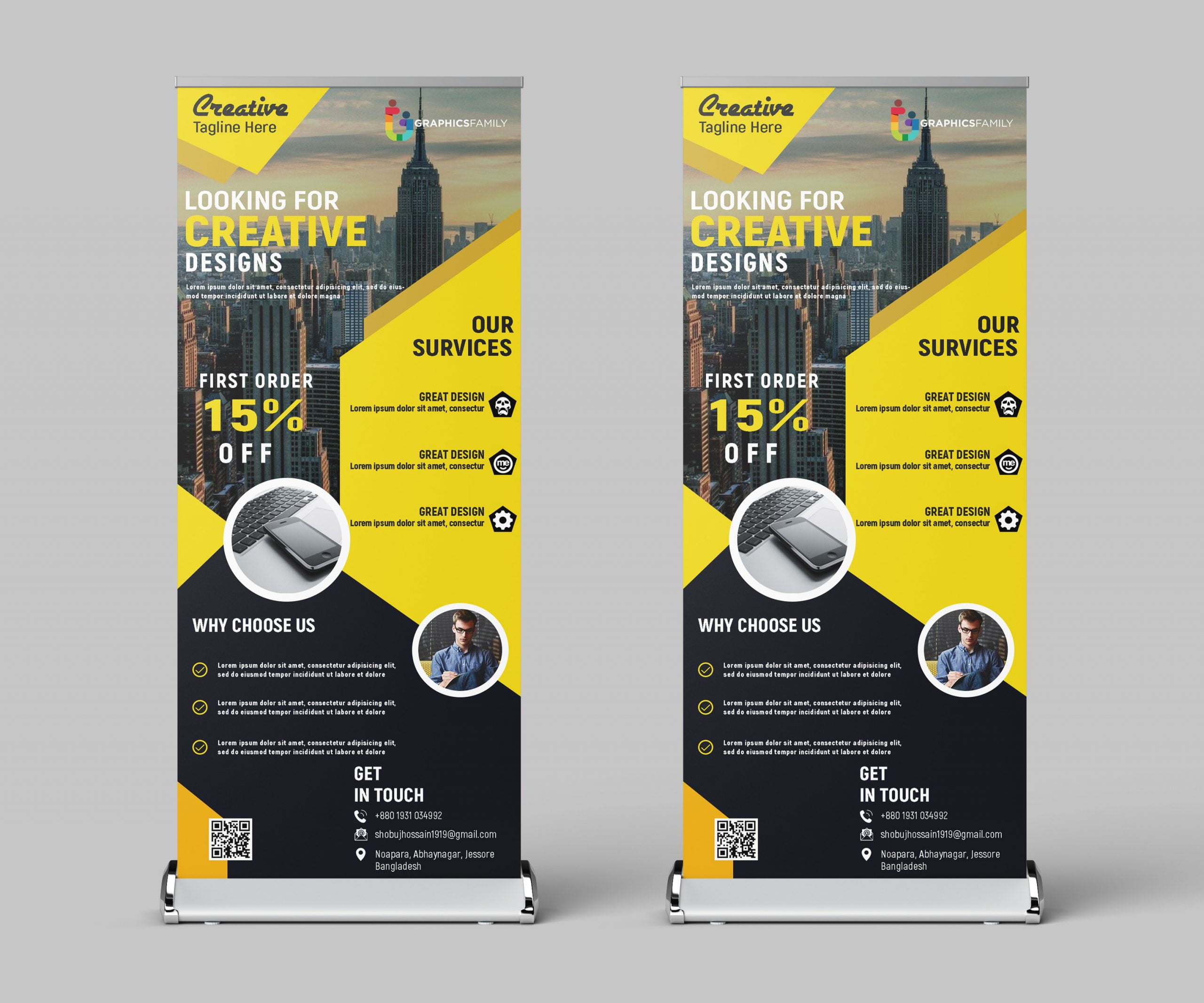 Roll Up Banner Design For Business