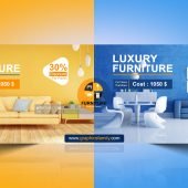 Free Luxury Furniture Web Banner Design