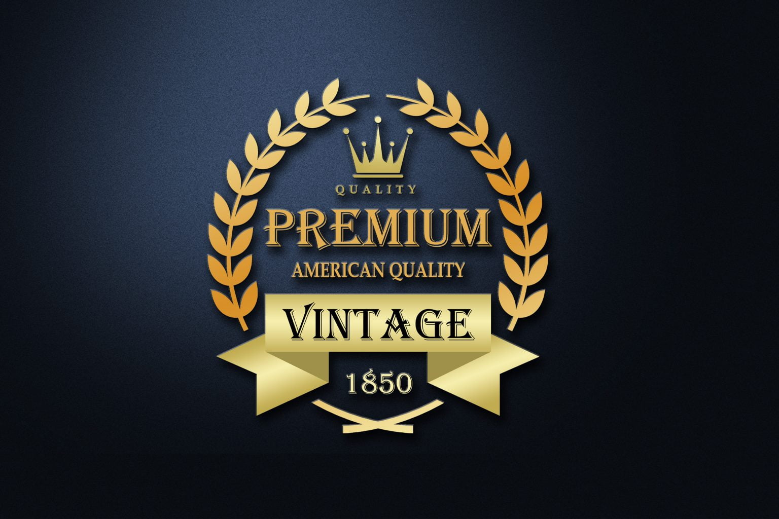 Free Photoshop Vintage Logo Template GraphicsFamily