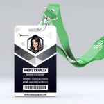 Modern Abstract Id Card Design Free Template