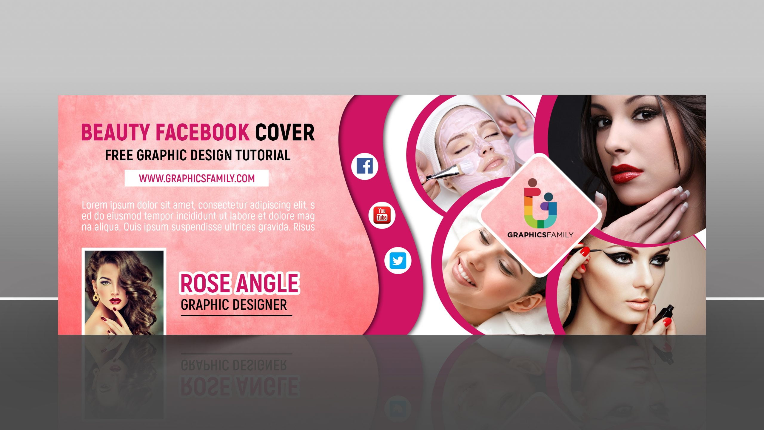 Beauty facebook cover design Free Template