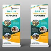 Business Roll Up Banner Design Free psd Download