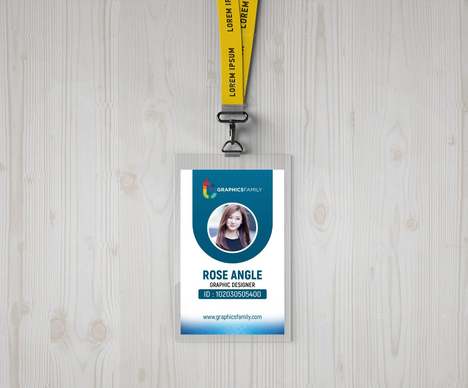 Company id-Card Design Free psd Template – GraphicsFamily