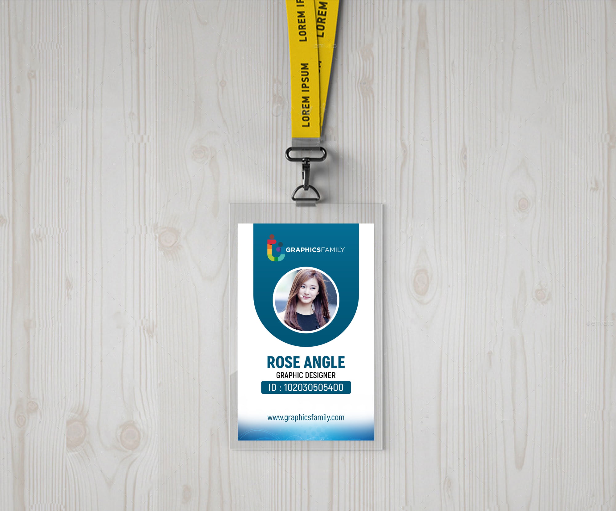 Company id-Card Design Free psd Template - GraphicsFamily