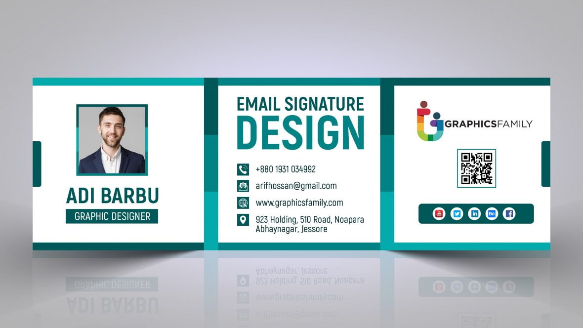 Download Creative Email Signature Free Psd Template Download Graphicsfamily