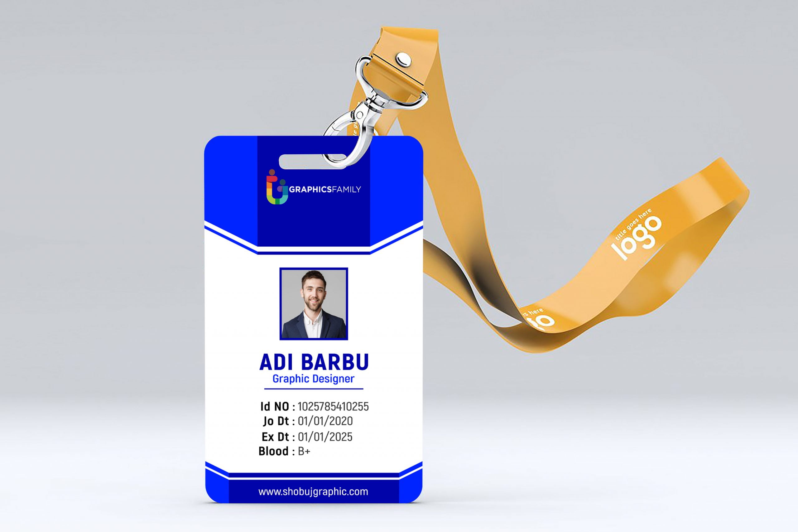 Corporate Id Card Design Free Template Graphicsfamily Riset