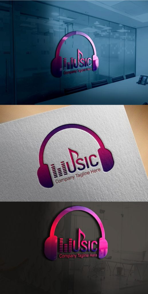 Professional Music Logo Design Free psd Template – GraphicsFamily