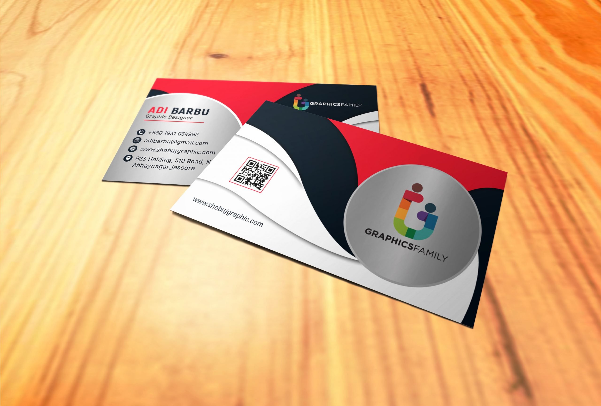 Free PSD Creative Business Card Design – GraphicsFamily