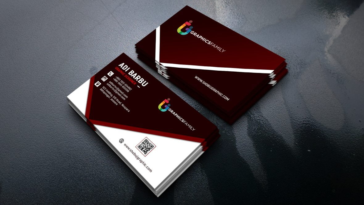 Free Photoshop Graphic Design Business Card psd Template – GraphicsFamily