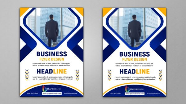 Free Business Flyer Design Photoshop Template – GraphicsFamily