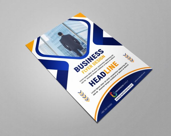 Free Business Flyer Design Photoshop Template – GraphicsFamily