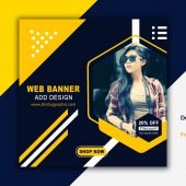 Social Media Ad Banner Design Free psd Template