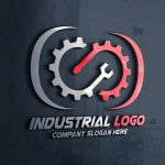 Modern Industrial Logo Design Free Template