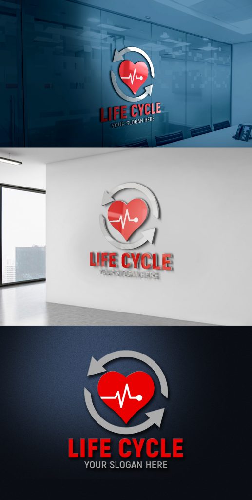 Life Cycle Logo Design Free Template – GraphicsFamily