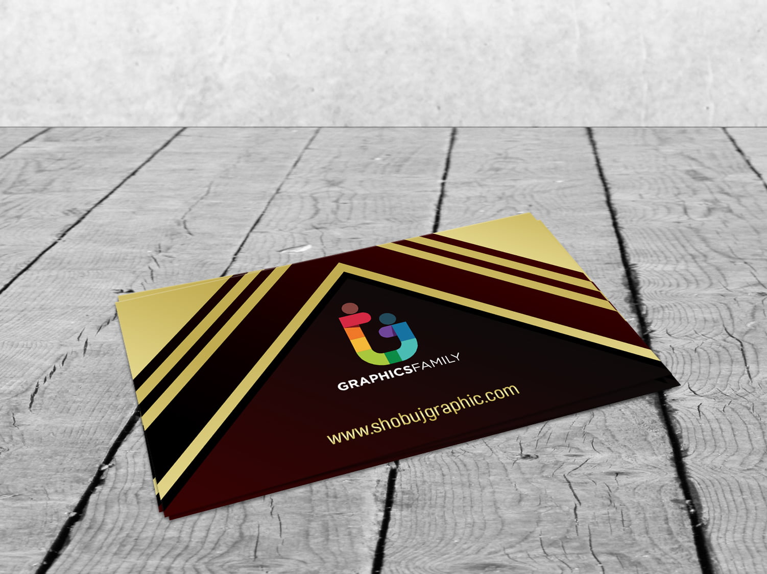 Luxury Golden Business Card Design Free Template