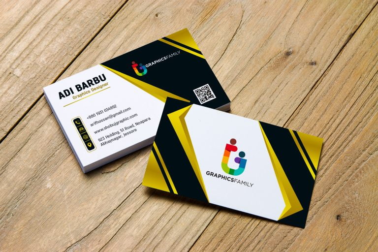 Luxurious Business Card Design Free PSD Template – GraphicsFamily