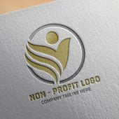 Non-Profit Company Logo Design Free psd Template