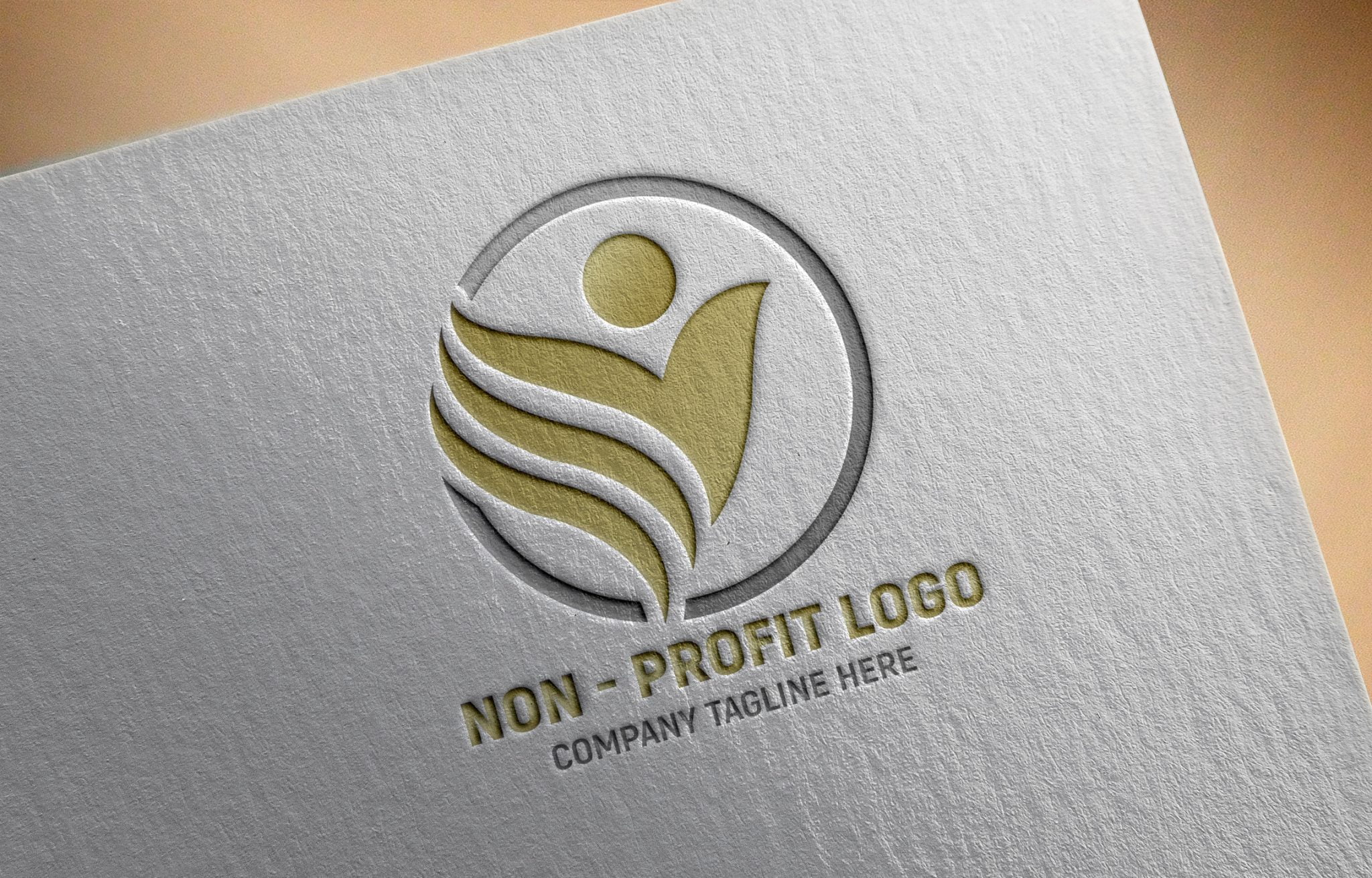 Non-Profit Company Logo Design Free psd Template – GraphicsFamily