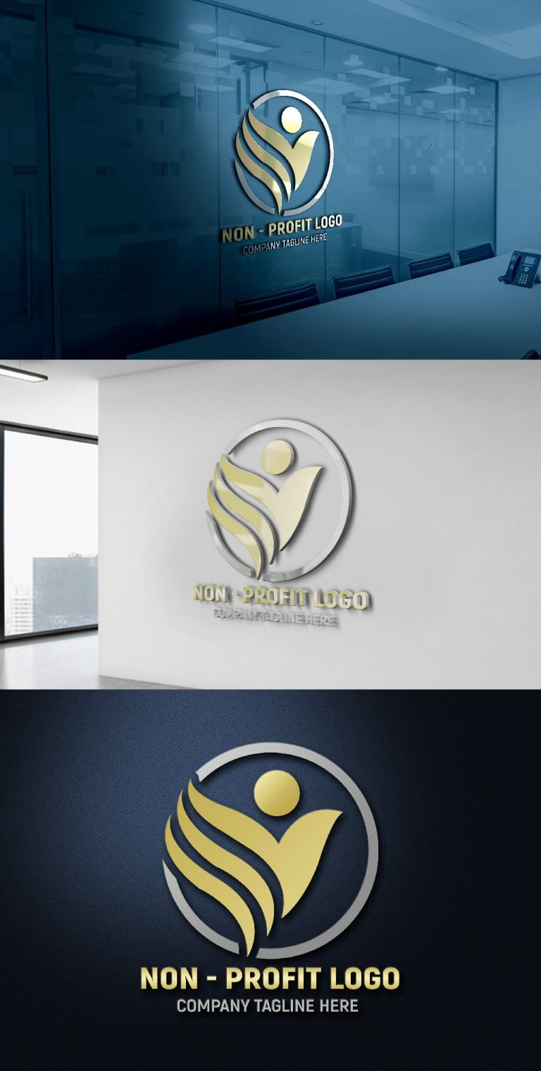 NonProfit Company Logo Design Free psd Template GraphicsFamily