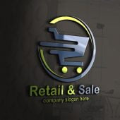 Online Shopping Logo Design Free psd Template