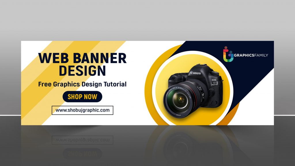 Modern Web Banner For Photography Free Psd Template GraphicsFamily