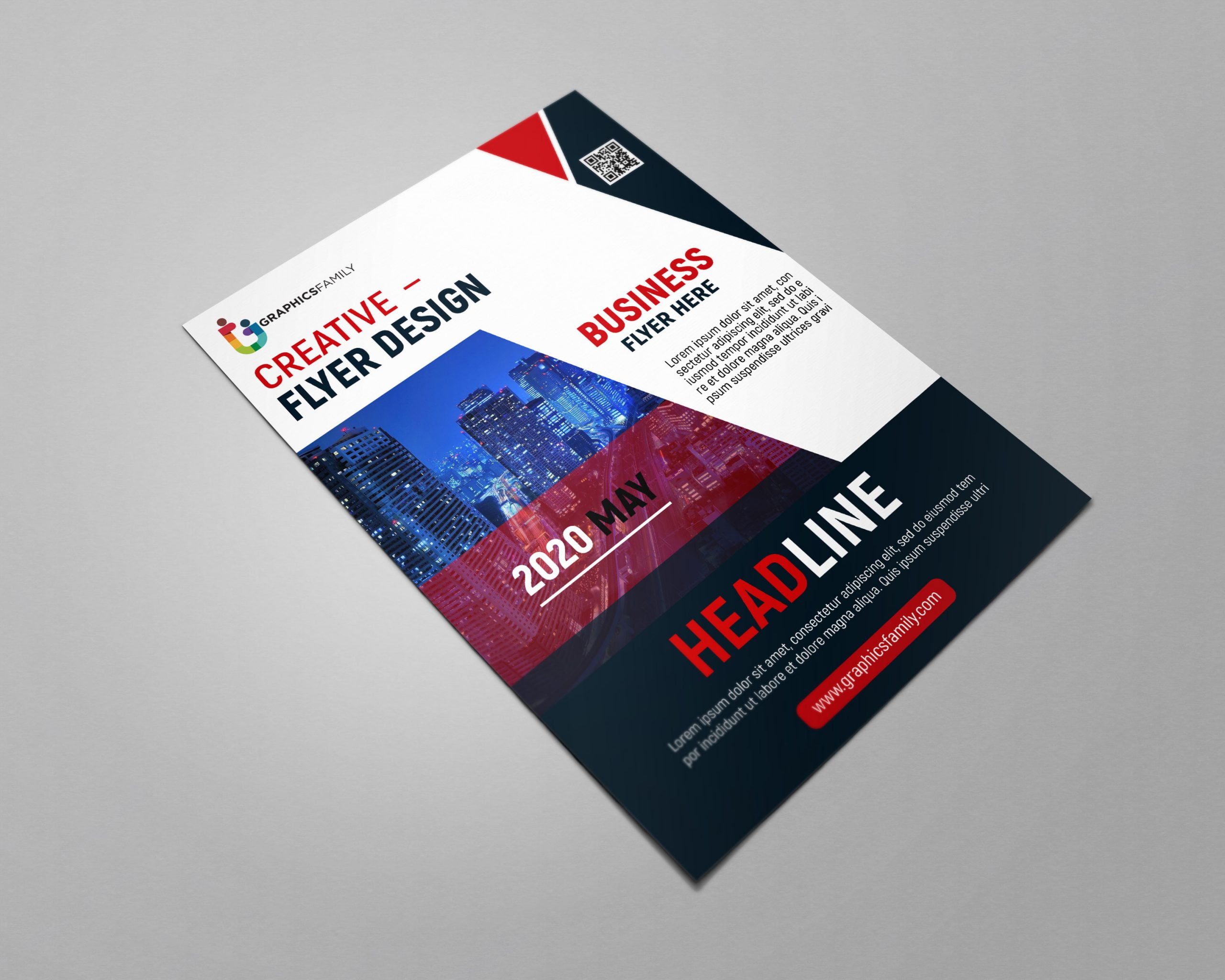 Professional Business Flyer Design Template Free PSD Download