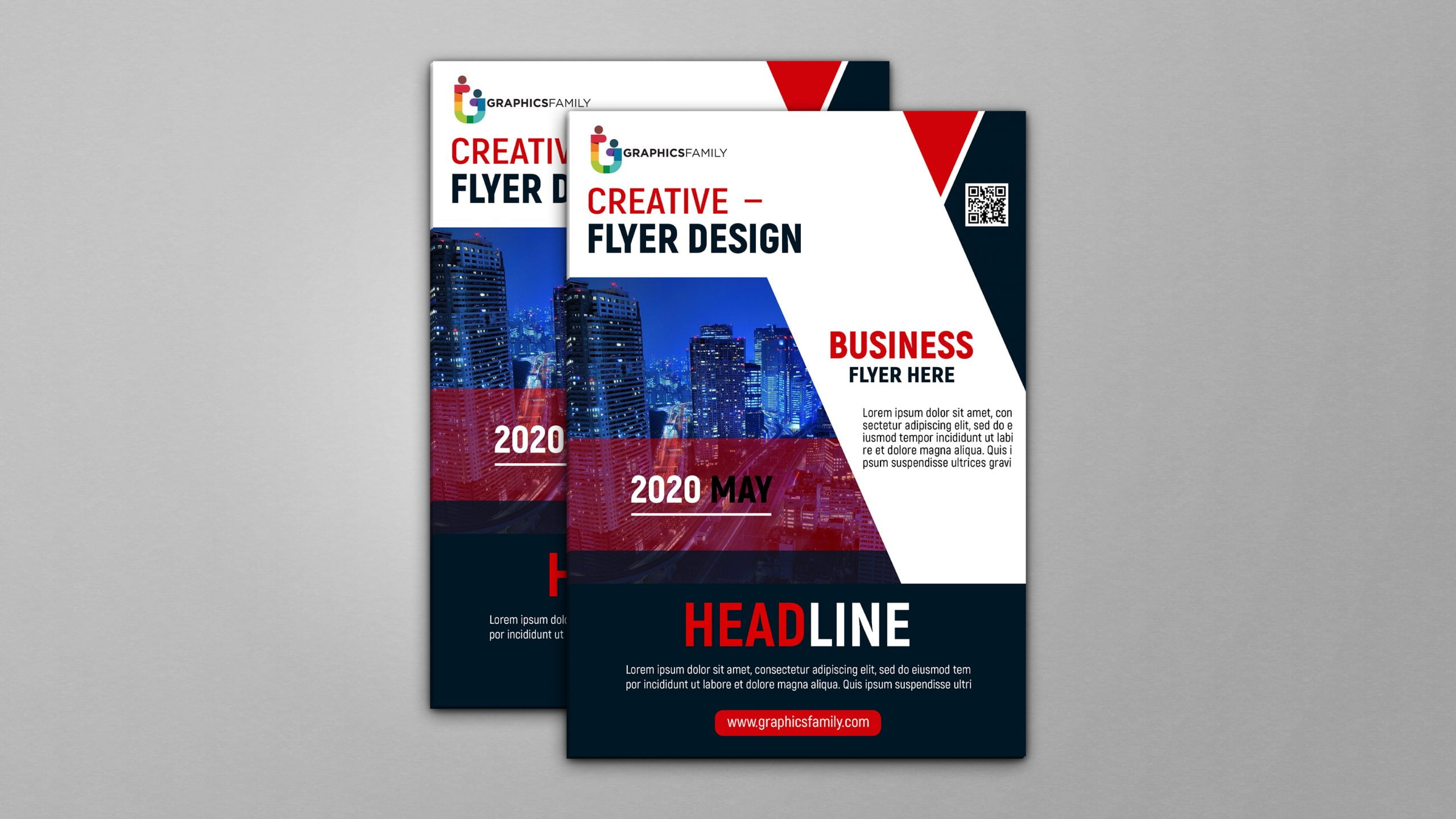 Professional Business Flyer Design Template Free PSD Download