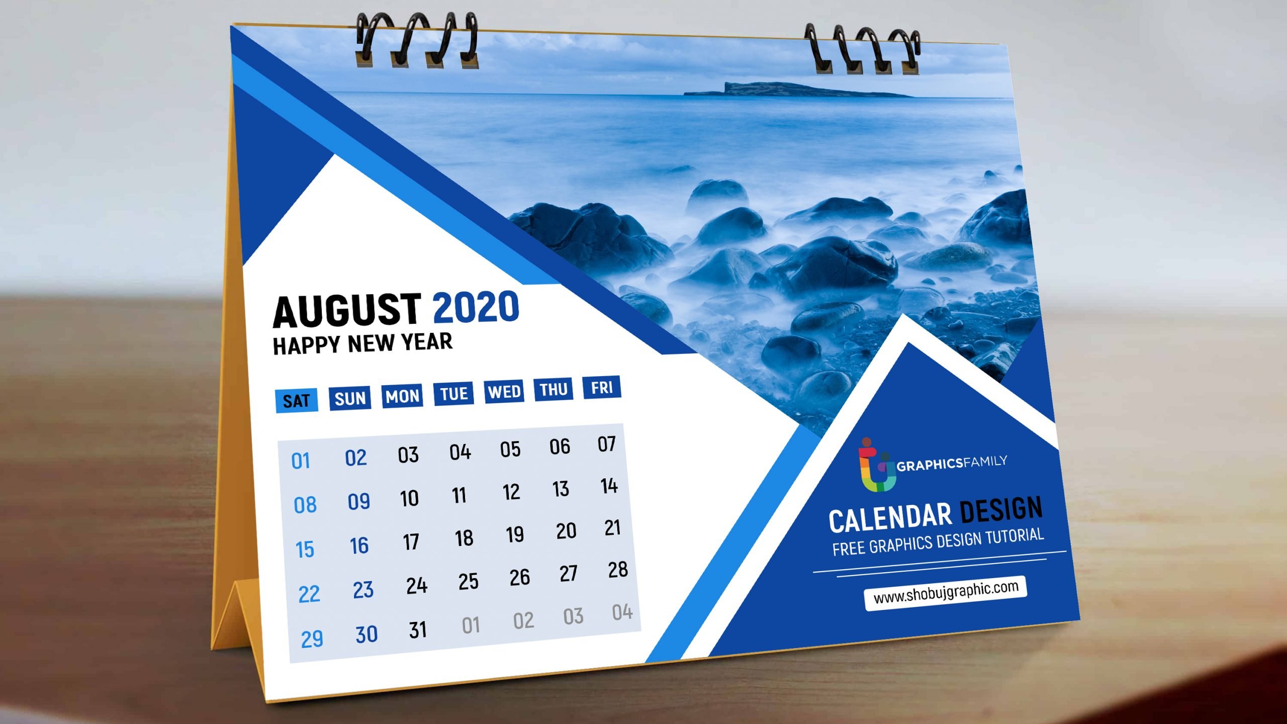    Professional Desk Calendar Design Free PSD  Scaled 