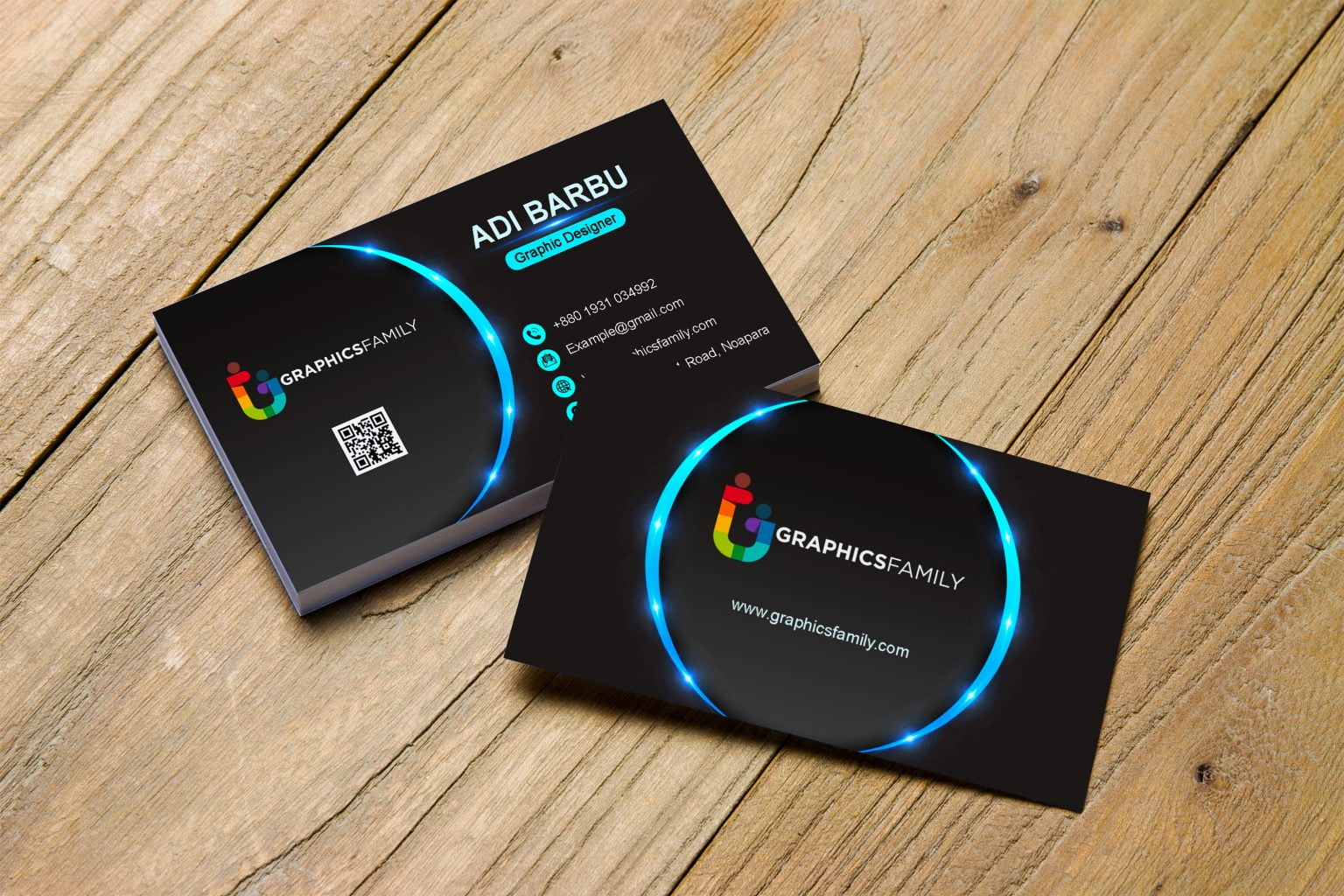Abstract Business Card Design For Assistant Manager – GraphicsFamily