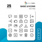 Free Basic UI Icons