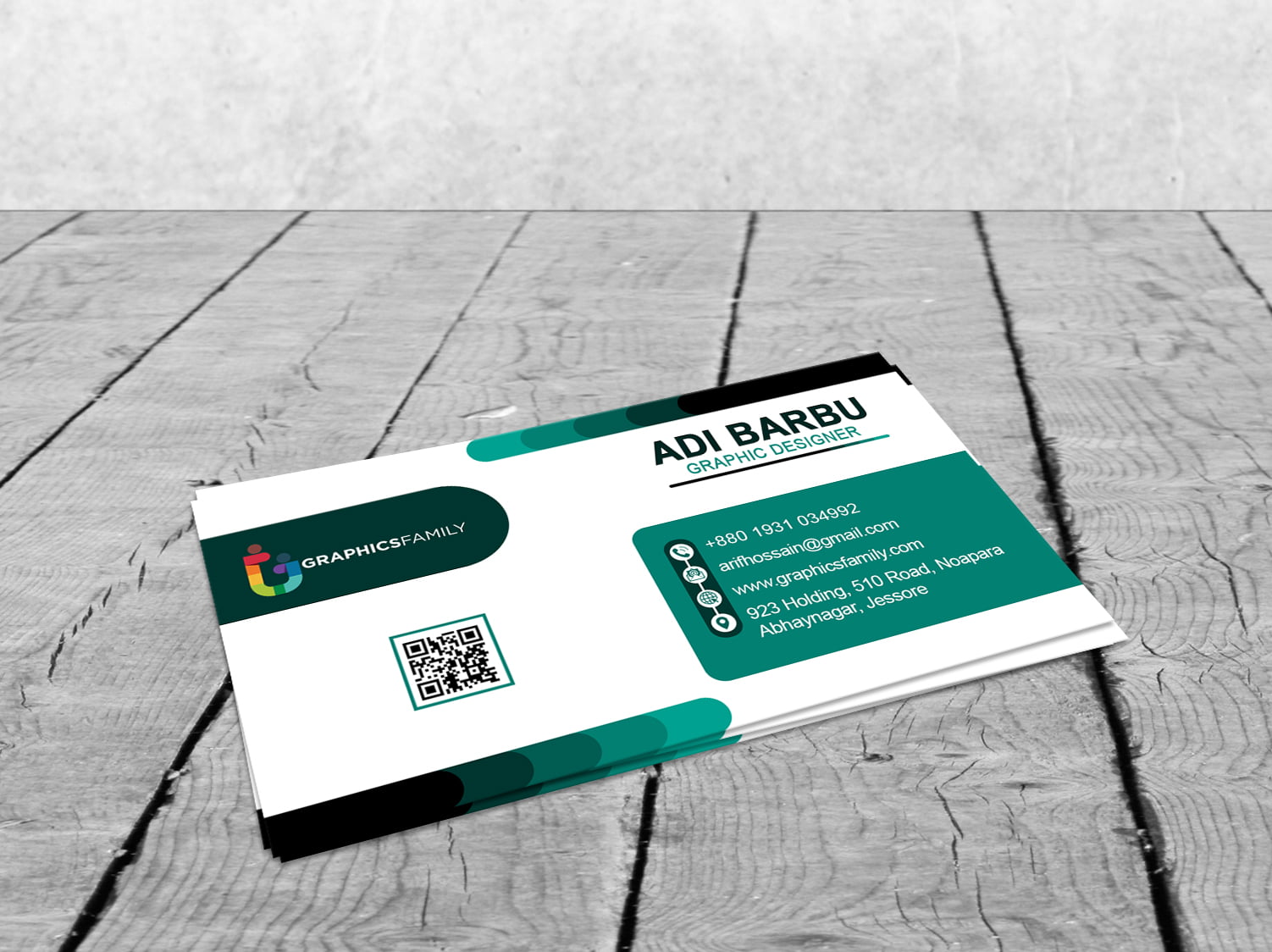 Business Card Design For Settlement Manager Presentation