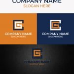 CG Initial Letter Logo Free AI Download