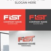 Initial FIST Logo Design Free Ai Download