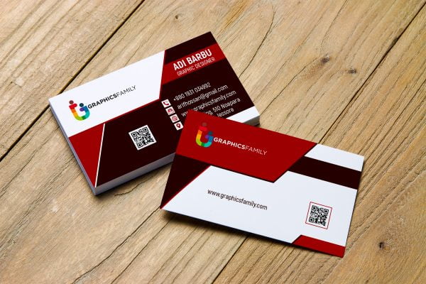 Flat Business Card Design For Tax Expert Free PSD – GraphicsFamily