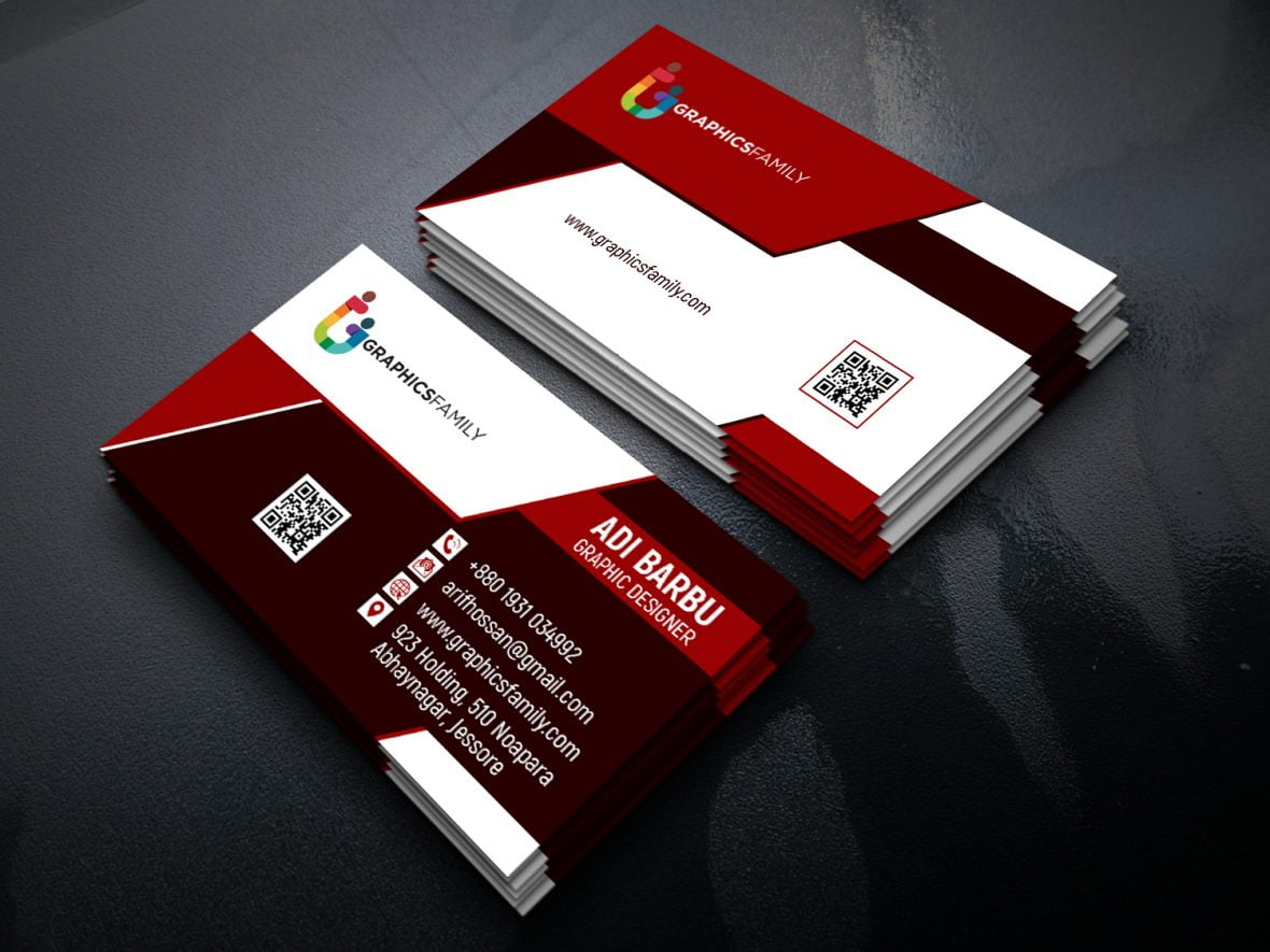 Flat Business Card Design For Tax Expert Free PSD – GraphicsFamily