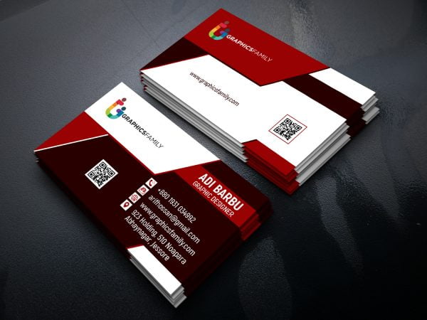 Flat Business Card Design For Tax Expert Free PSD – GraphicsFamily