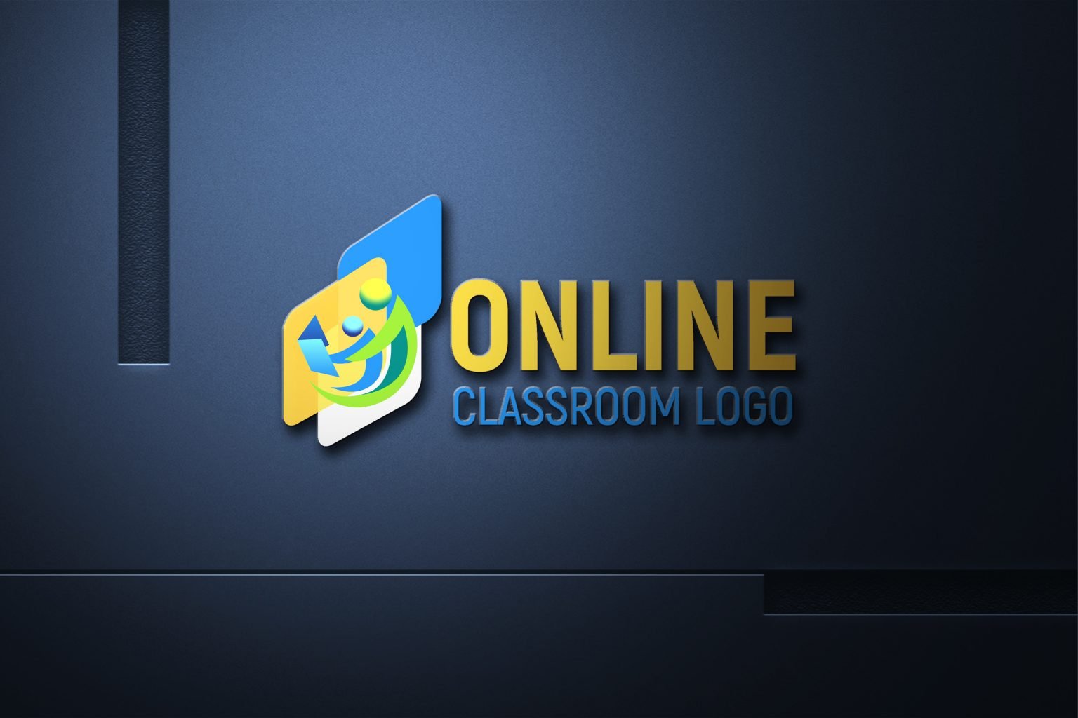 Free Online Class Logo Design Free PSD Template – GraphicsFamily