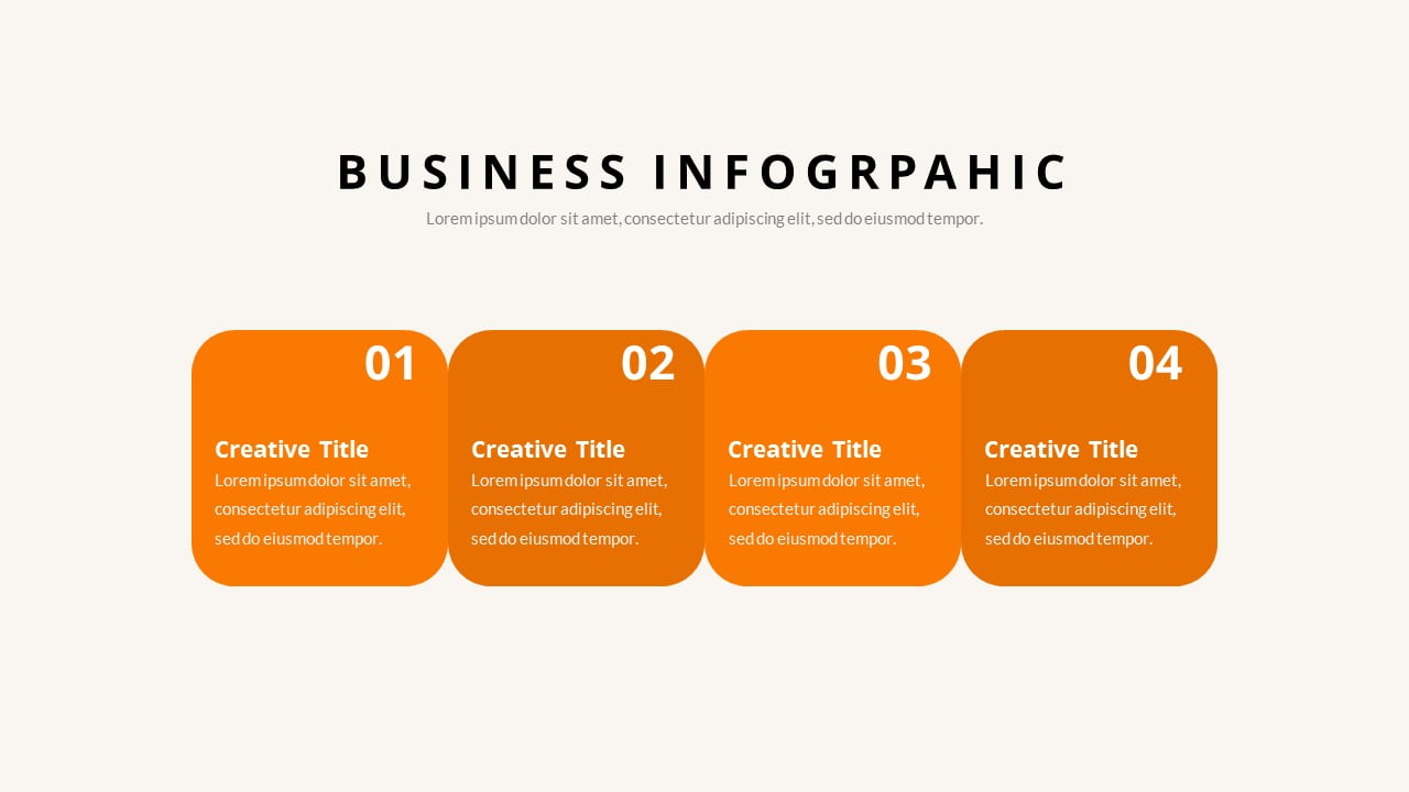 Free Squares with Rounded Corners Elements for Powerpoint Infographics