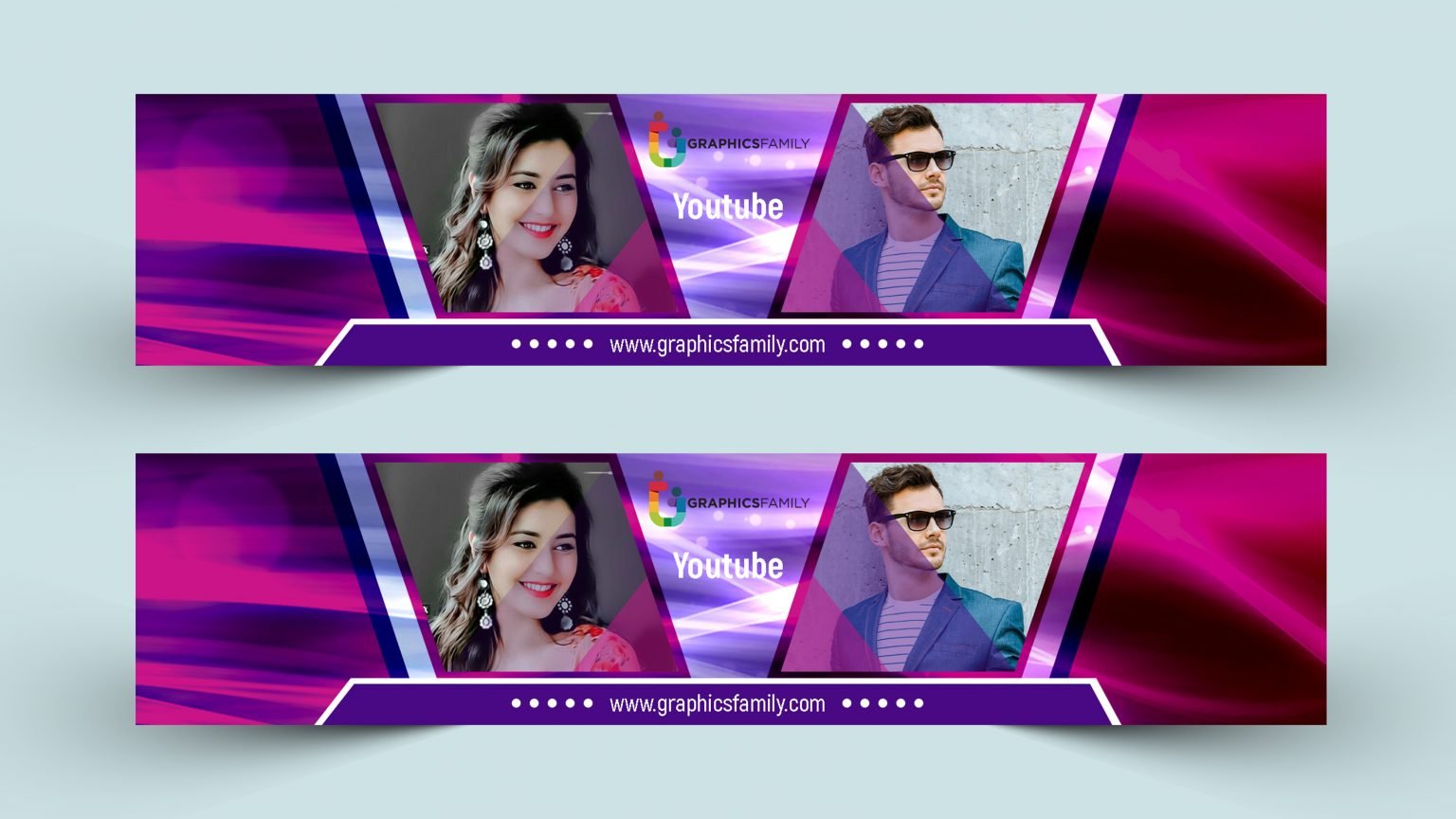 YouTube Channel Art Free PSD Template GraphicsFamily