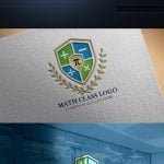 Math Tutorial Logo Design Free PSD Template