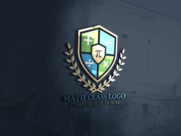 Math Tutorial Logo Design Free PSD Template – GraphicsFamily