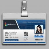 Modern Student Id Card Design Free Template