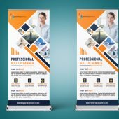 Professional Business Promotion Roll up Banner Design Free Template