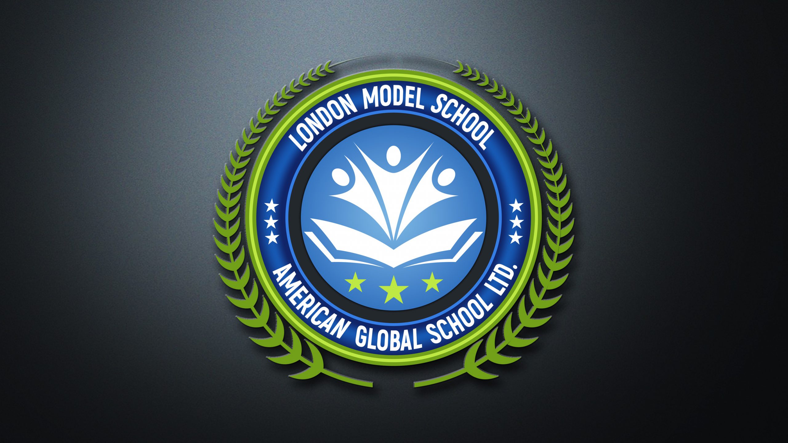 School logo design by photoshop