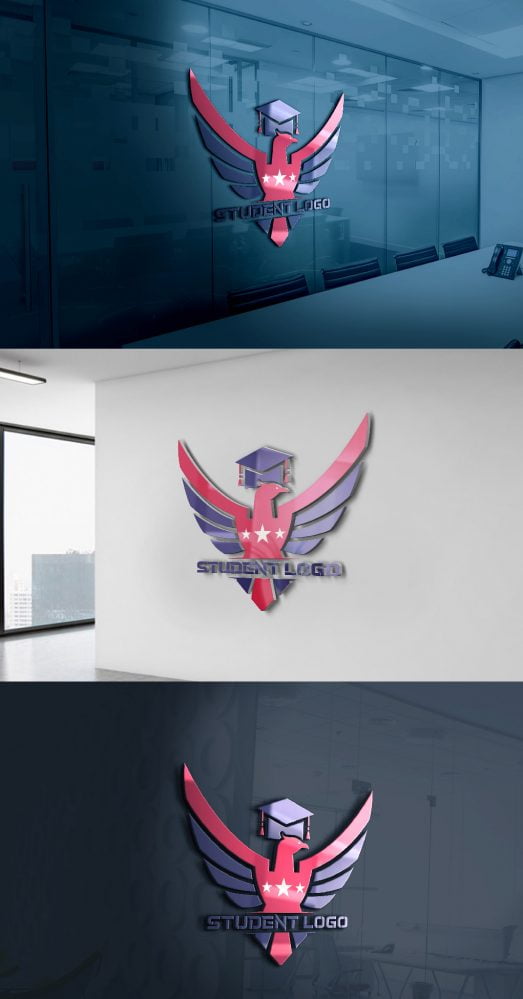 Student-Logo-Free-psd-Template