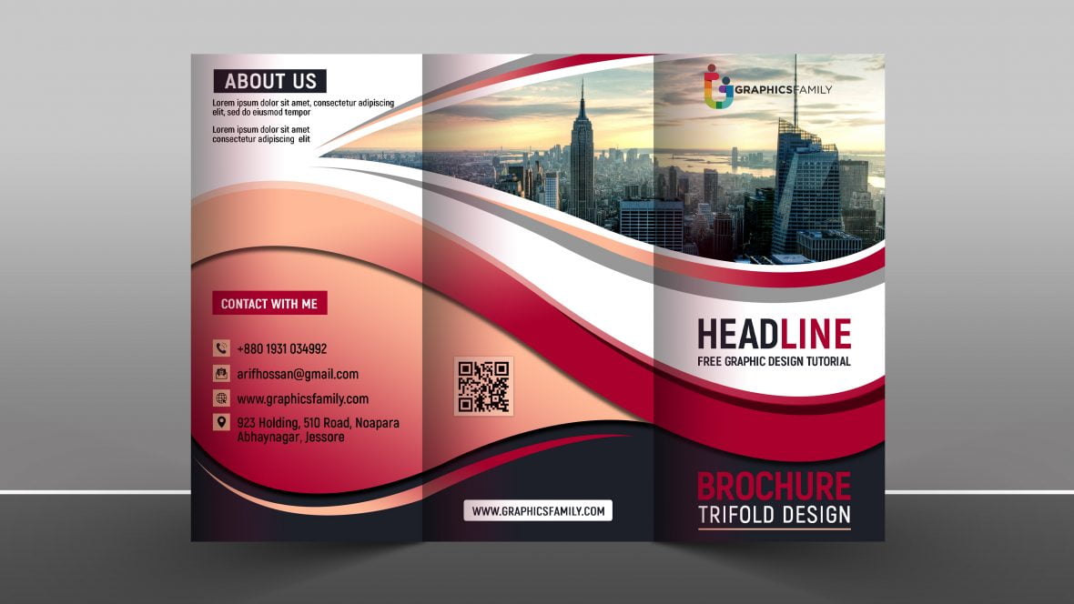 Free Business Promotion Tri Fold Brochure Design Template GraphicsFamily