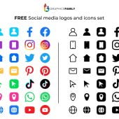 Free Social media logos and icons set