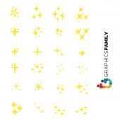 Free Sparkling Stars, Shiny Sparks, Glittering Light Stars and Sparkle Elements