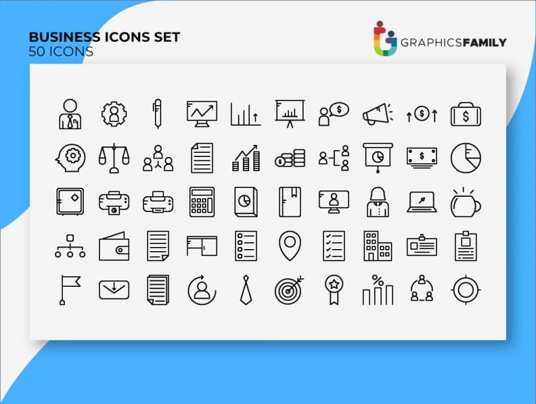 Free Special Business Icons Set – GraphicsFamily